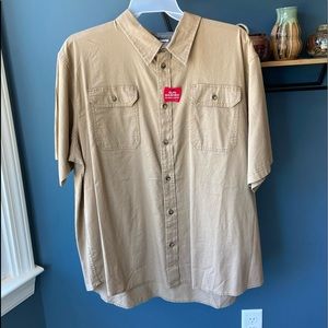 Men’s Wrangler Short Sleeve Shirt- NWT Size XL